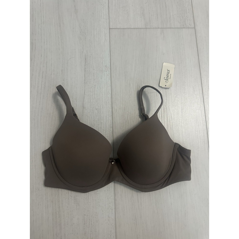 NWT Soma Embraceable Perfect Coverage Bra Sz 34C Mochaccino Brown